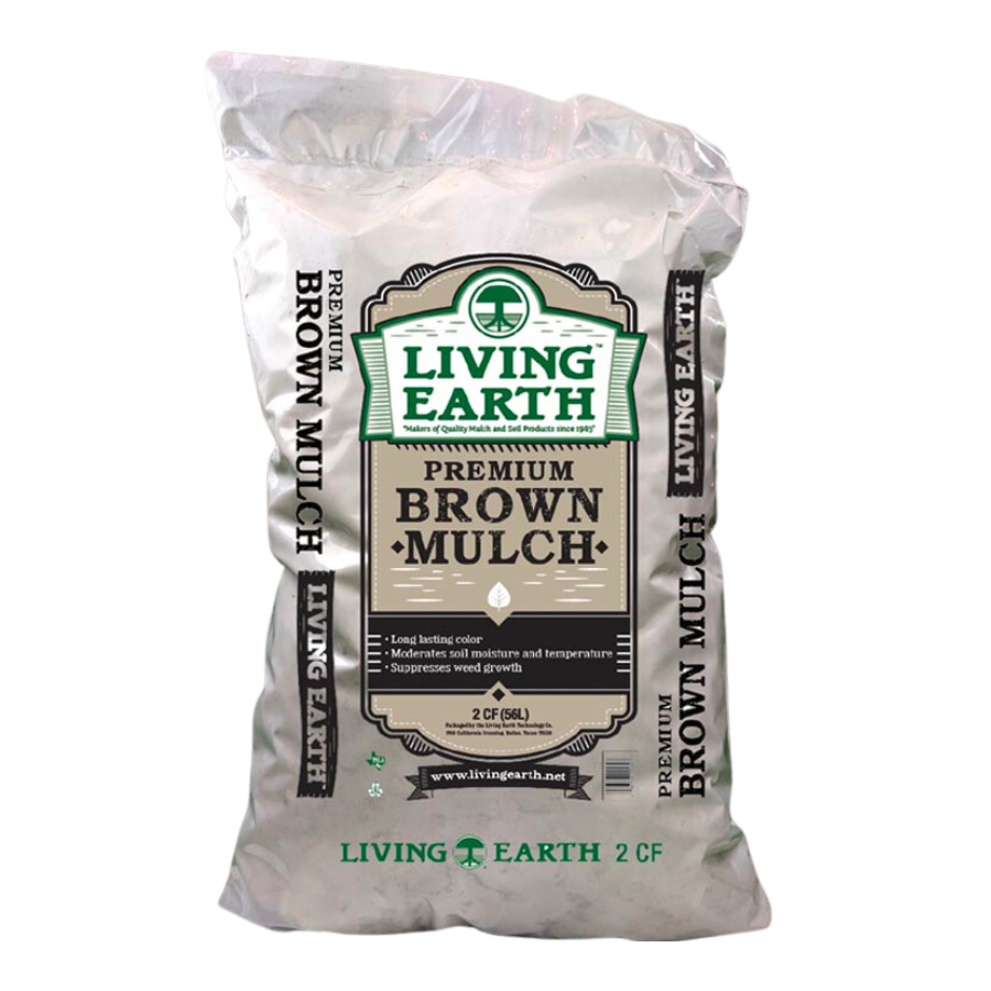 Living Earth Premium Brown Mulch Johnson Feed Company
