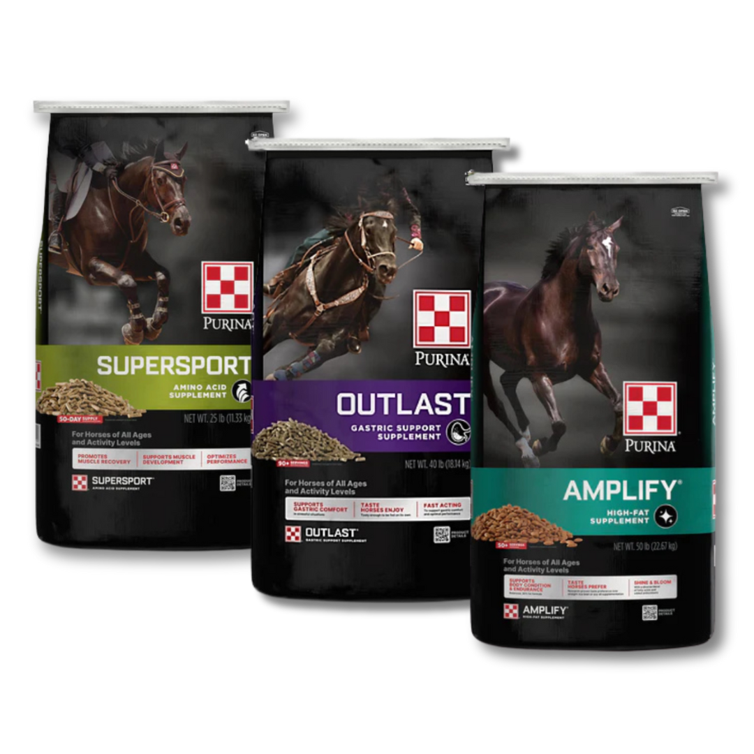 Purina Equine Supplements. Available atJohnson Feed Co.